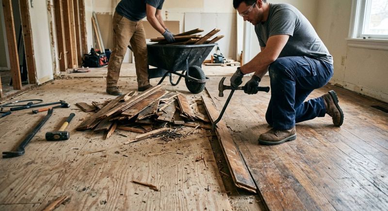 Hardwood Floor Removal in Santa Rosa, CA