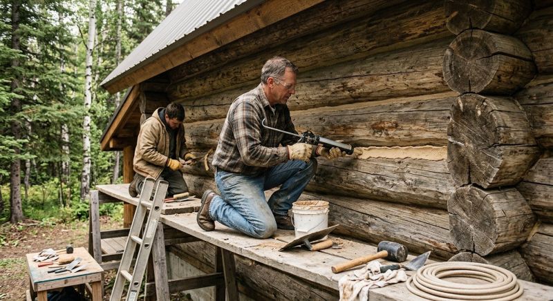 Log Home Repair in Conroe, TX