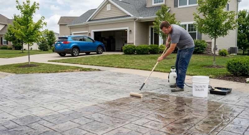Stamped Concrete Sealing in Kitsap County, WA