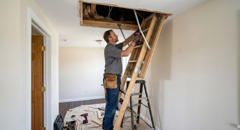 Attic Stairs Installation in Conroe, TX