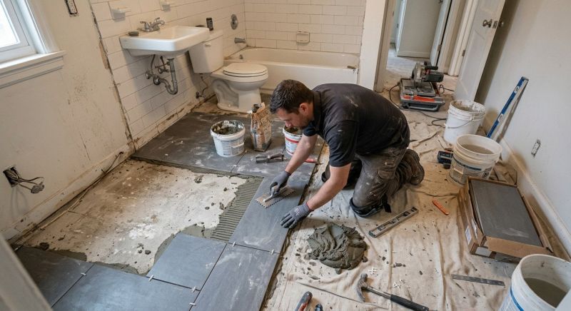 Bathroom Floor Replacement in Denver, CO