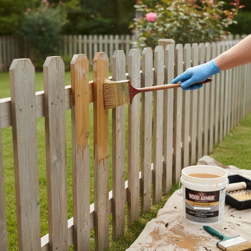 Cedar Fence Sealing in Kitsap County, WA