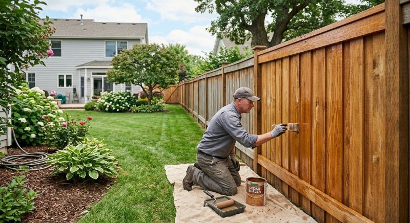 Cedar Fence Sealing in Kitsap County, WA