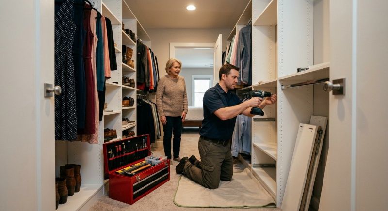 Coat Rack Installation in Kansas City, KS