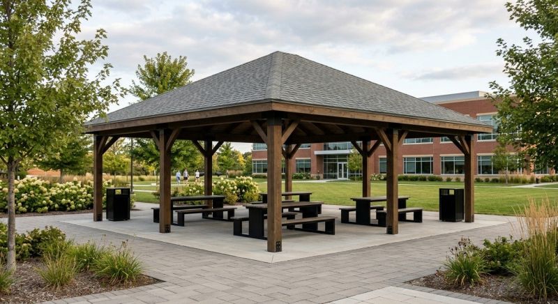 Commercial Gazebo Assembly in Alpharetta, GA