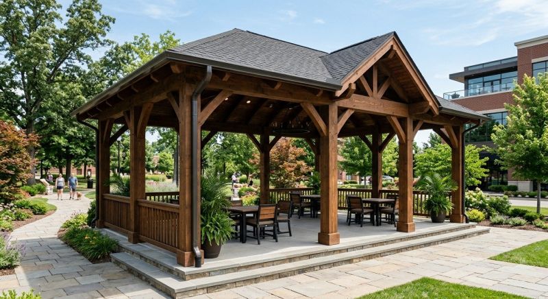 Commercial Gazebo Assembly in Overland Park, KS