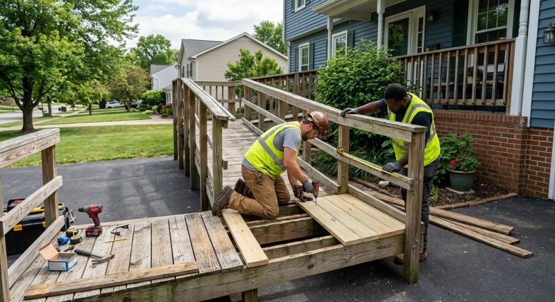 Handicap Ramp Repair in Overland Park, KS