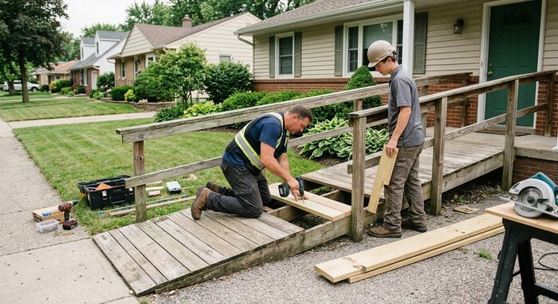 Handicap Ramp Repair in Overland Park, KS