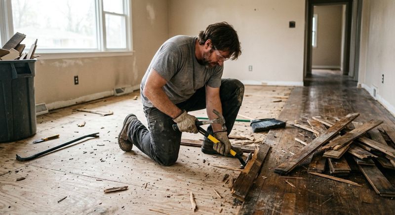 Hardwood Floor Removal in Santa Rosa, CA