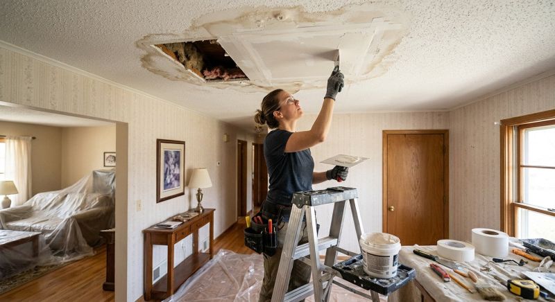 Water Damage Ceiling Repair in Conroe, TX