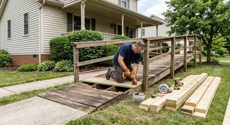 Wood Ramp Repair in Kansas City, KS